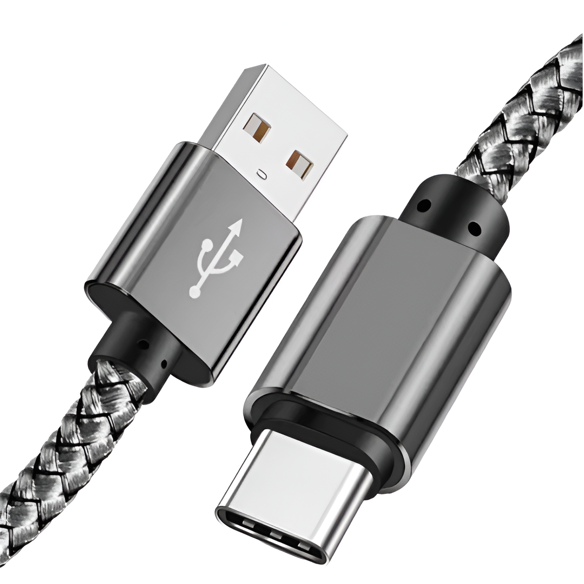 Nylon USB-A to Type-C Fast Charging Cable for Huawei, Samsung & Android Mobile Arcade Ltd