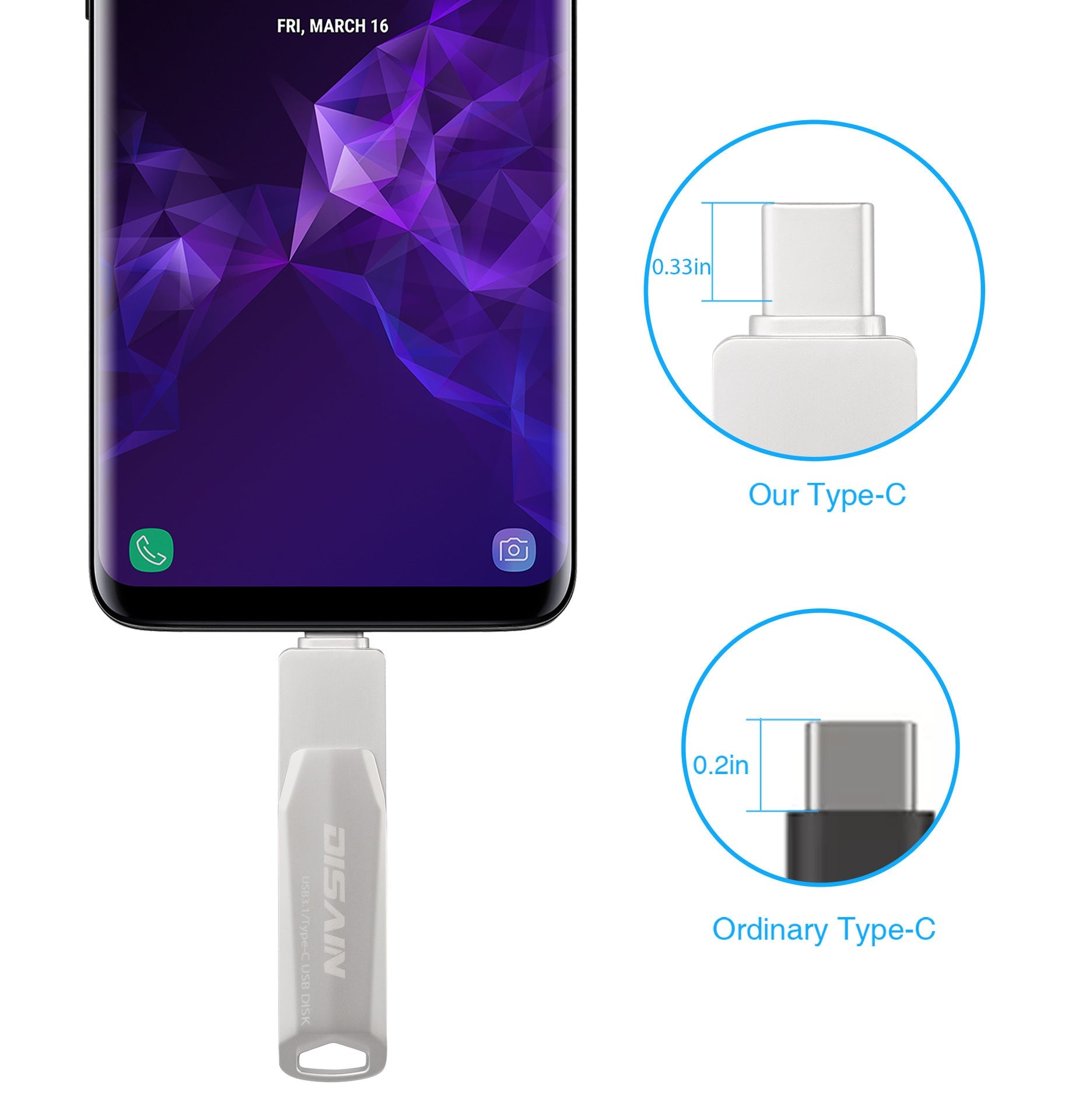 New Typec Metal Rotating USB  Drive Mobile Mobile Arcade Ltd