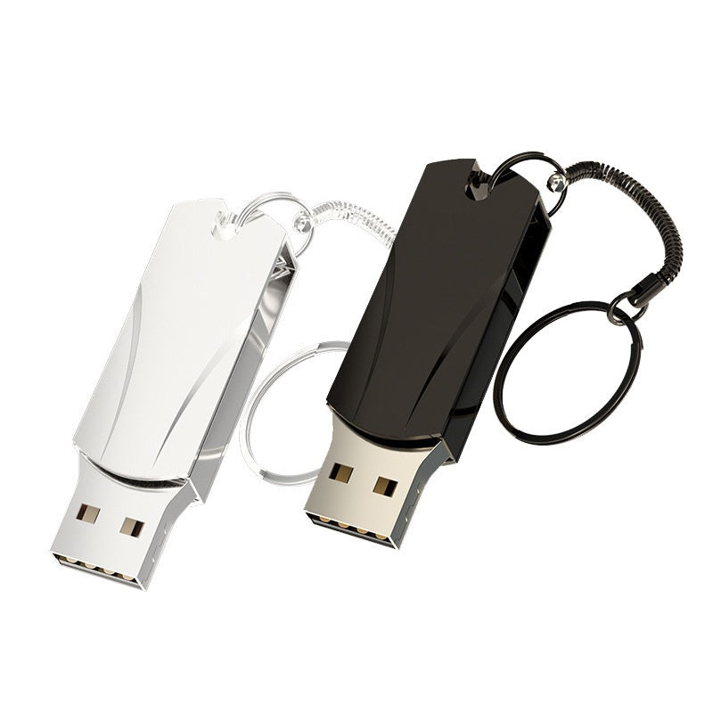 Large Capacity Metal USB Flash Drive 1TB–16TB USB 2.0 Rotating Design