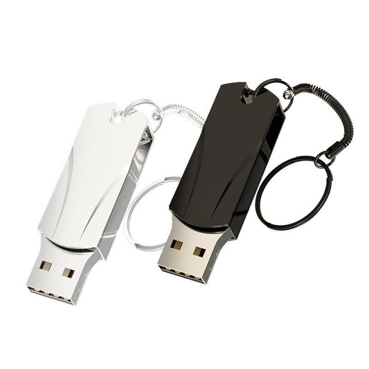 Large Capacity Metal USB Flash Drive 1TB–16TB USB 2.0 Rotating Design