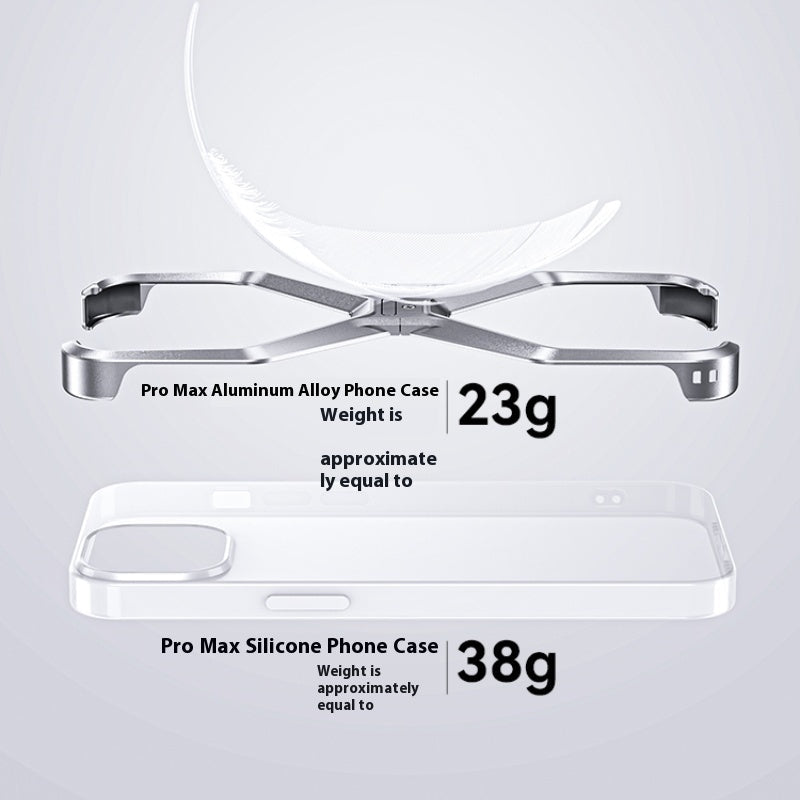 Aluminum Alloy Case New Hollow-out Frameless Heat Radiating Phone Shell Mobile Arcade Ltd