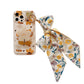 Autumn Leaves And Flowers With Bow Silk Scarf Phone Cases Mobile Arcade Ltd