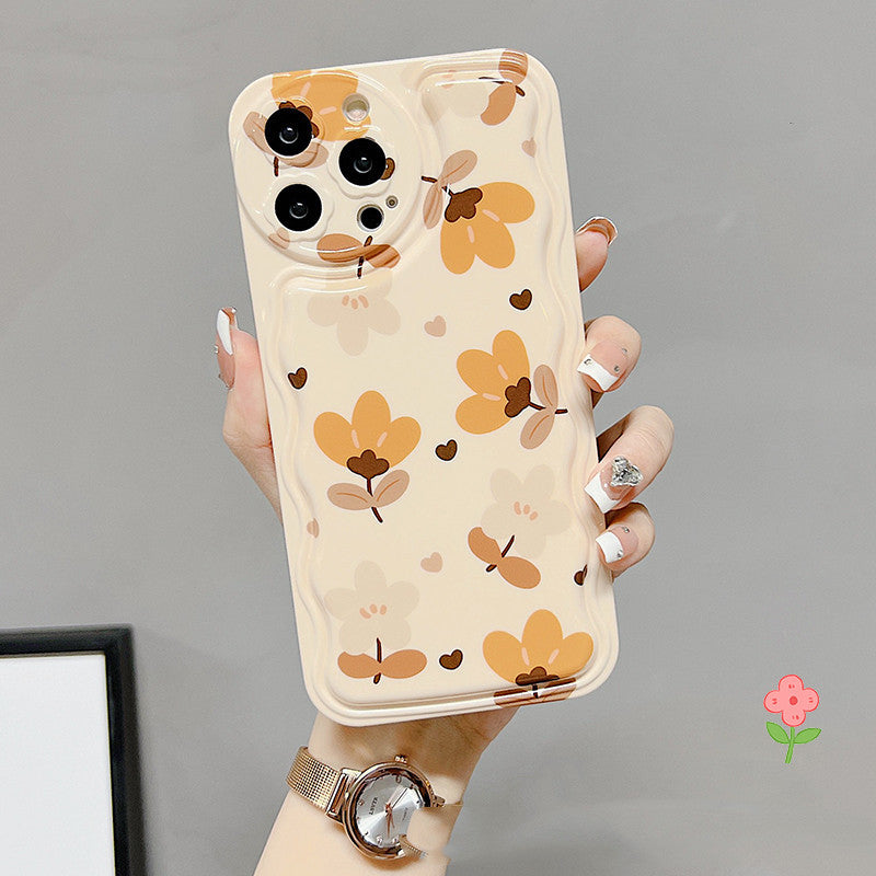 Autumn Leaves And Flowers With Bow Silk Scarf Phone Cases Mobile Arcade Ltd