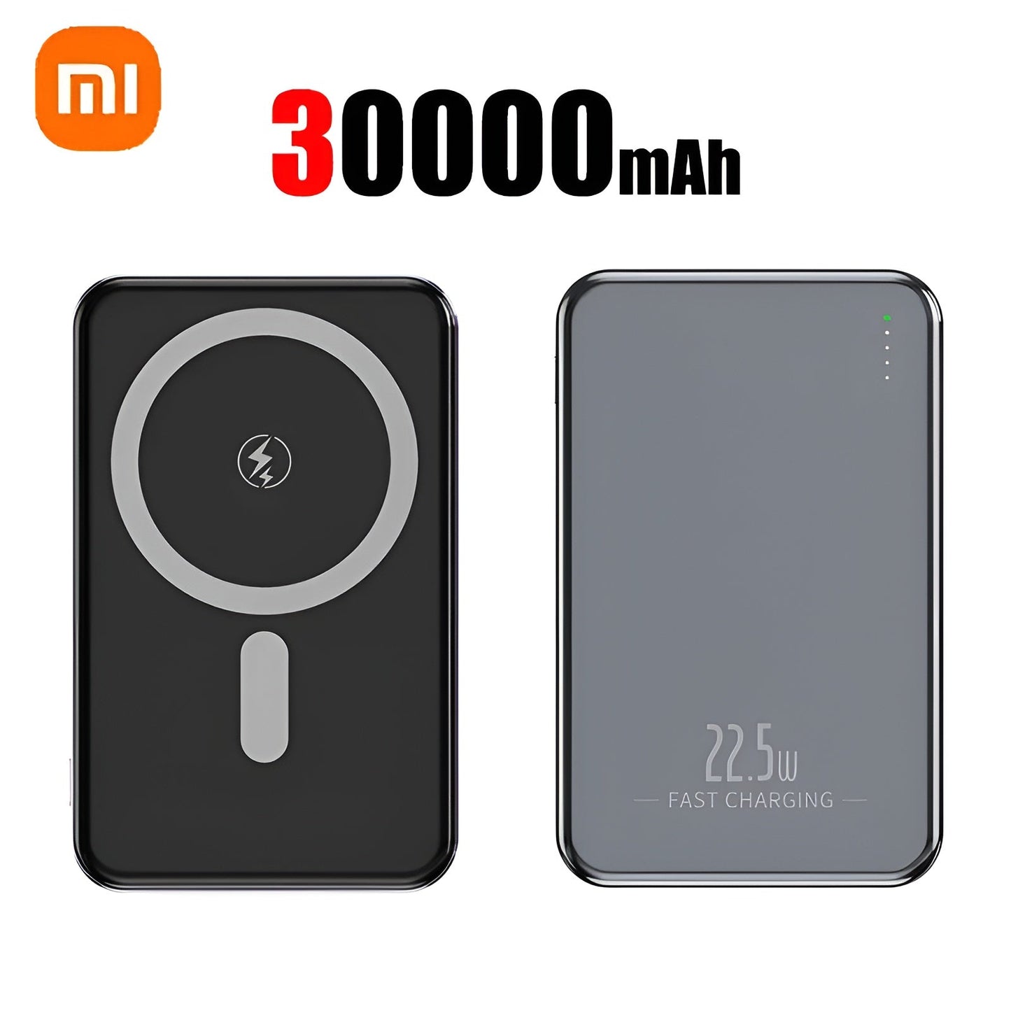Xiaomi Ultra Slim 30000mAh Wireless Power Bank - Magnetic Fast Charging Battery Mobile Arcade Ltd