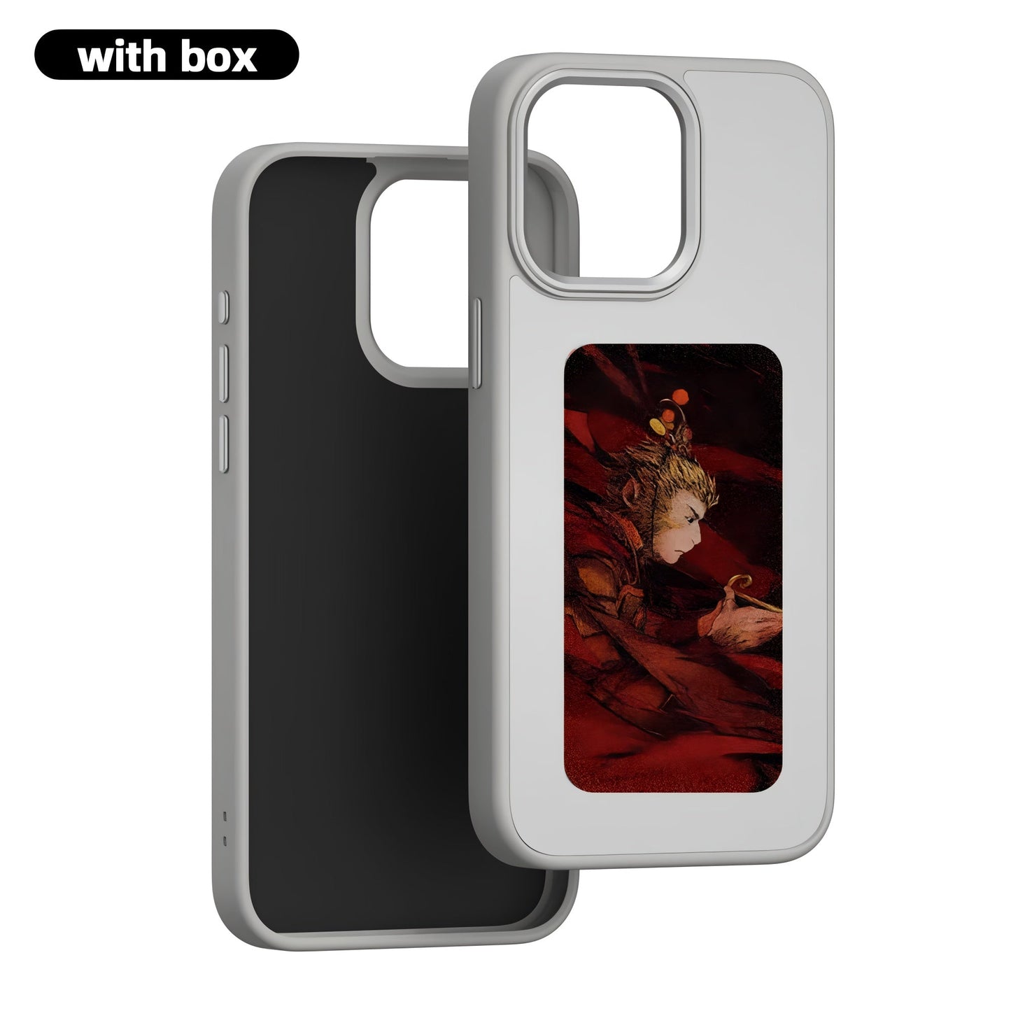 NFC E Ink Custom Case for iPhone 15 Pro – 4 Colors, DIY Personalized Cover Mobile Arcade Ltd