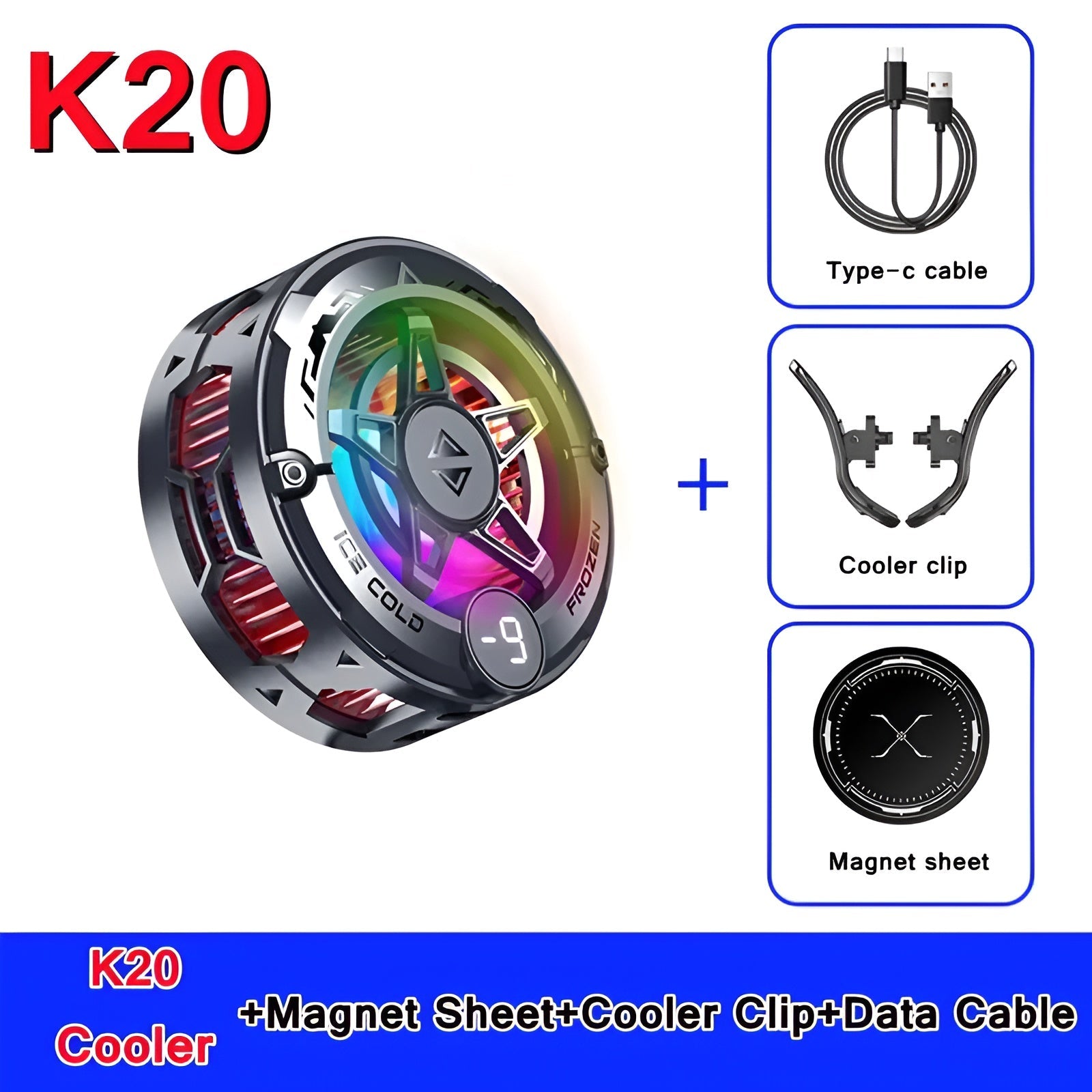K20 Mobile Phone Gaming Cooler – Fast Semiconductor Fan for iOS & Android Mobile Arcade Ltd
