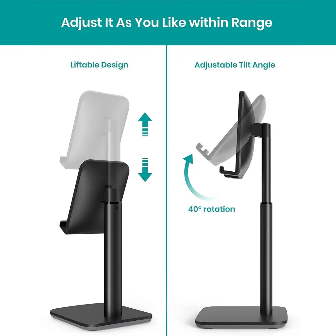 Adjustable Desktop Phone & Tablet Stand with Fast USB Car Charger Mobile Arcade Ltd