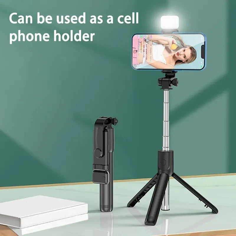 FGCLSY Bluetooth Selfie Stick – Tripod, Remote, Fill Light, Phone Holder Mobile Arcade Ltd