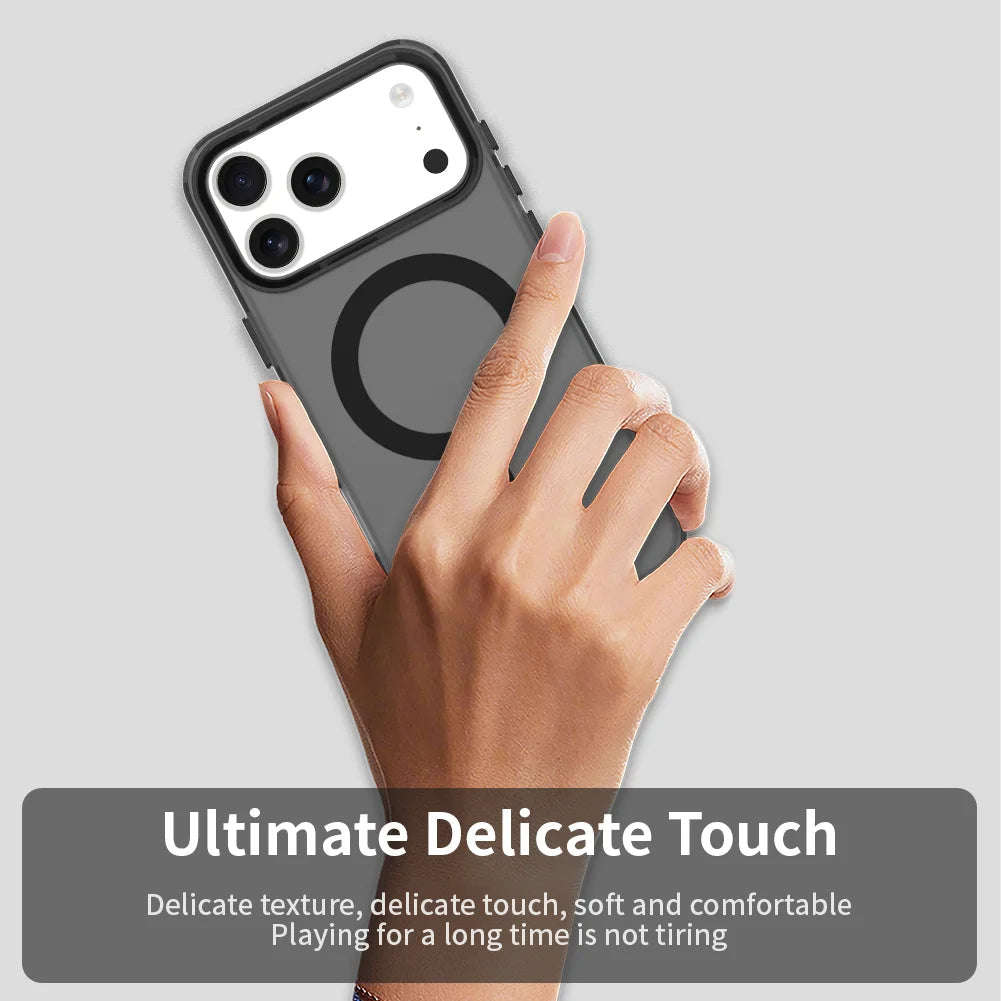 Matte Candy Shockproof MagSafe Case for iPhone 17 – Magnetic Wireless Charging Clear Back Cover Mobile Arcade Ltd