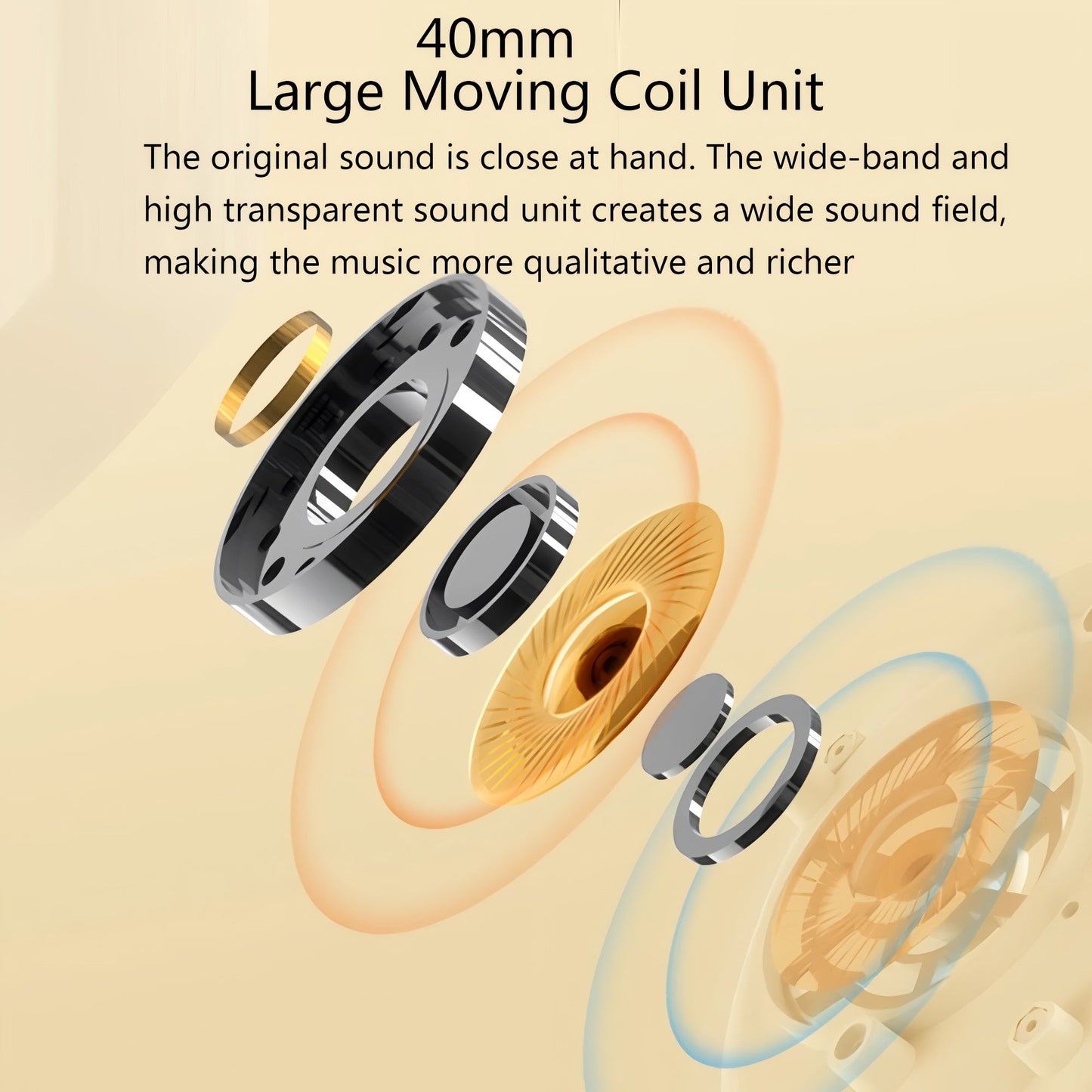 Foldable Wireless Headphones with Dual Microphone, HiFi Sound & Noise Reduction Mobile Arcade Ltd
