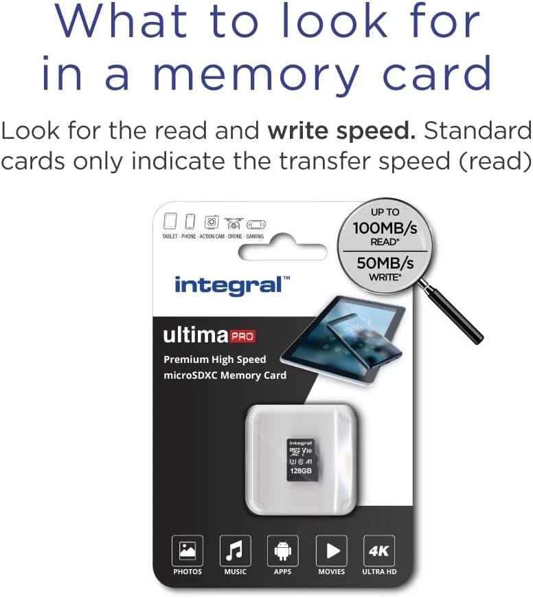 128GB microSD Card U3 Class 10 – 4K Video, 100MB/s Read, A1 App Speed, NEW Mobile Arcade Ltd