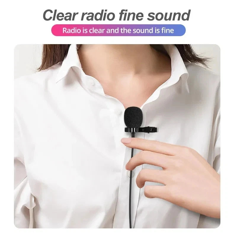 USB-C Lavalier Microphone Clip-On Mic for Phone Laptop Plug & Play Recording Mobile Arcade Ltd
