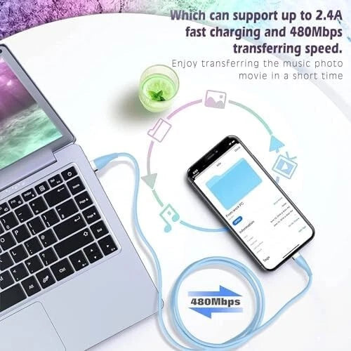 Charger Cable for iPhone, 3Pack, 6FT/1.8M, MFi Certified Fast Charging Cable Mobile Arcade Ltd