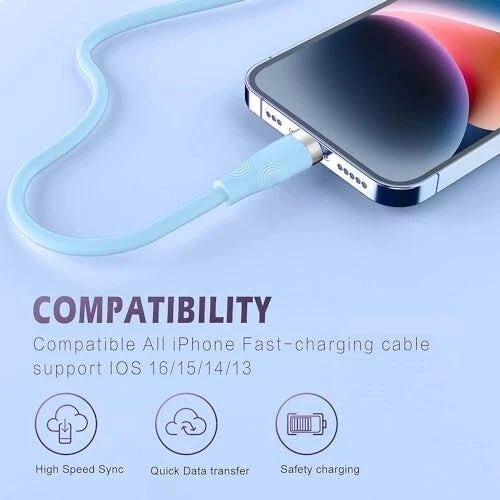 Charger Cable for iPhone, 3Pack, 6FT/1.8M, MFi Certified Fast Charging Cable Mobile Arcade Ltd
