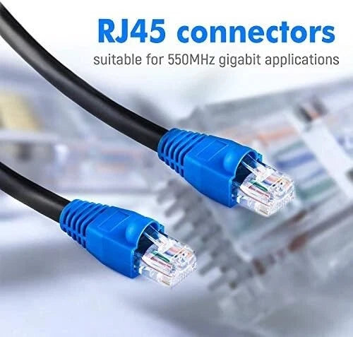 20m Outdoor Waterproof CAT6 Ethernet Cable – CCA, RJ45, Direct Burial, 250MHz, High-Speed LAN Wire Mobile Arcade Ltd