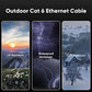 40m Outdoor CAT6 Ethernet Cable – Waterproof, 10Gbps, CCA, Direct Burial Mobile Arcade Ltd