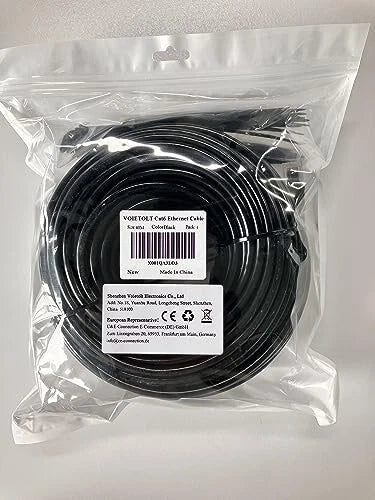 40m Outdoor CAT6 Ethernet Cable – Waterproof, 10Gbps, CCA, Direct Burial Mobile Arcade Ltd