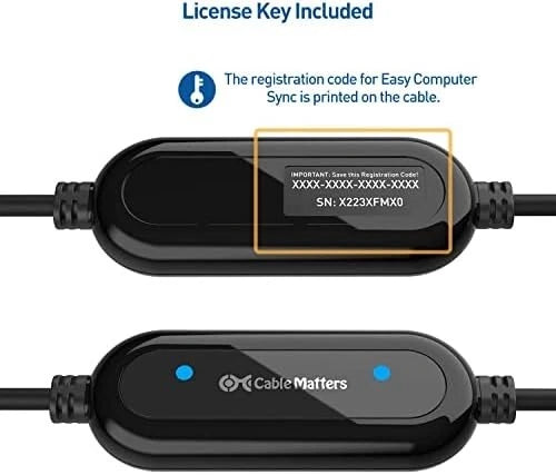 USB 3.0 Data Transfer Cable PC to PC for Windows and Mac Computer, 6.6 ft, NEW Mobile Arcade Ltd