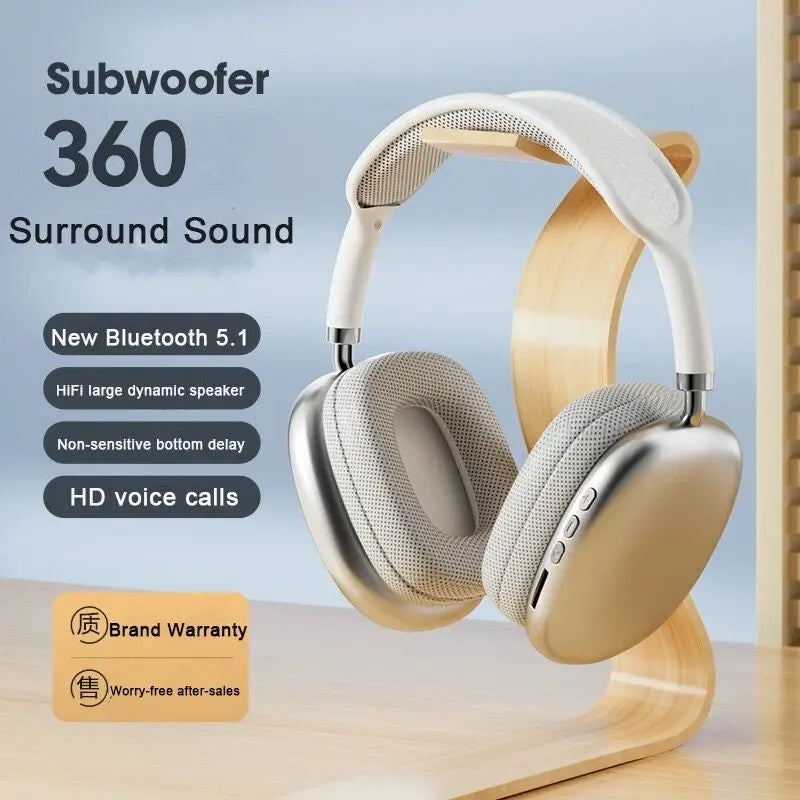 P9 Pro Max Air Wireless Bluetooth Headphones with Mic & Noise Canceling Mobile Arcade Ltd