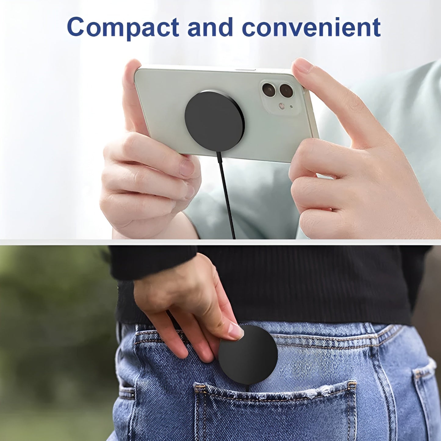 Magnetic Wireless Charging Pad & Stand – Fast Charger for iPhone & AirPods Mobile Arcade Ltd