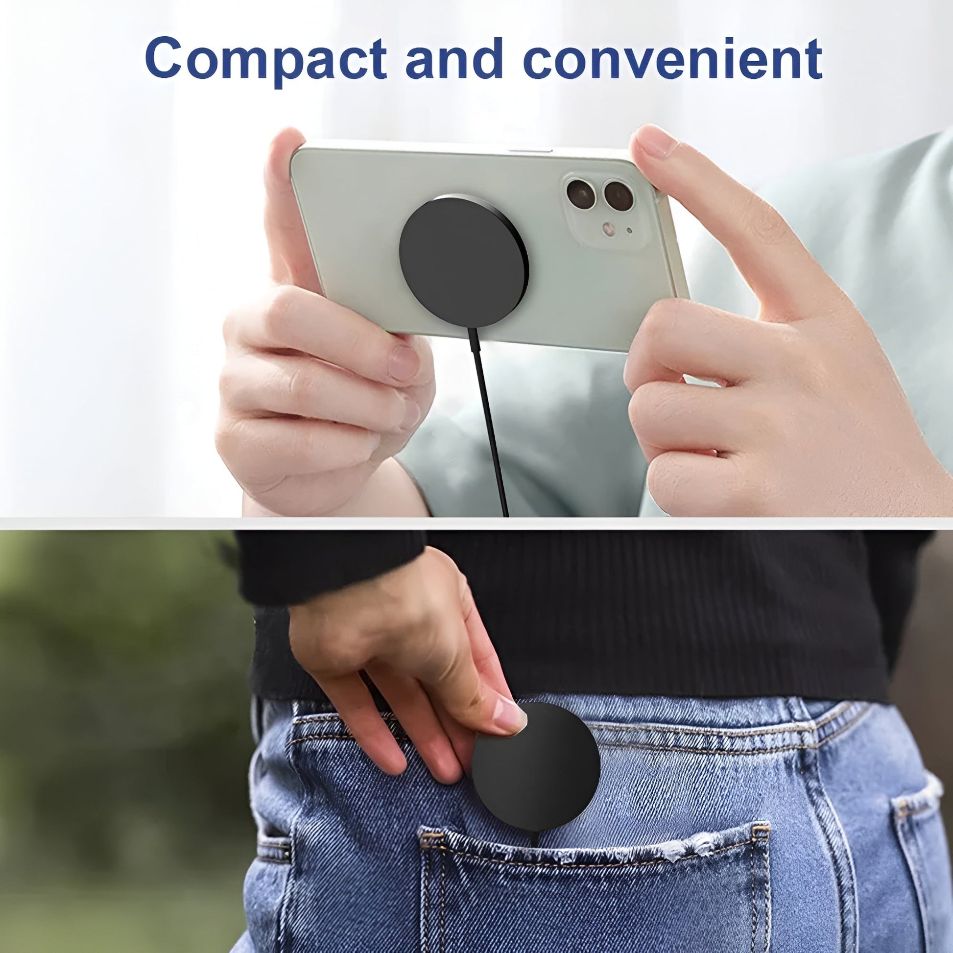 Magnetic Wireless Charging Pad & Stand – Fast Charger for iPhone & AirPods Mobile Arcade Ltd