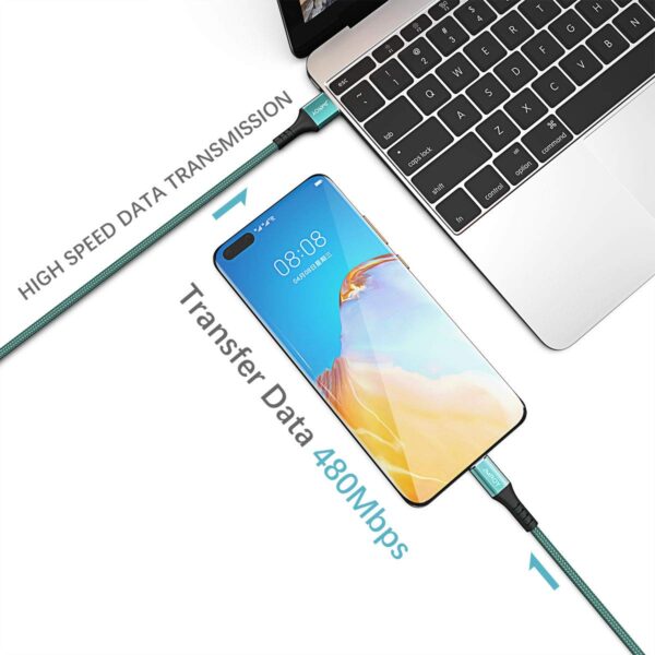 Micro USB, Fast Charging Android Nylon Cable - Image 4