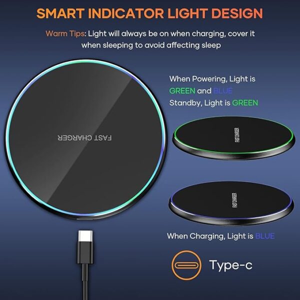 15W Universal Wireless Charger Pad - Image 4