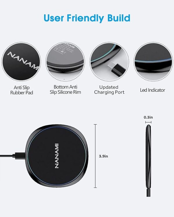 10W Wireless Charger for iPhone & Samsung - Image 3