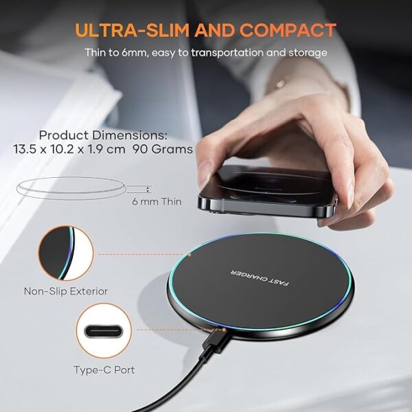 15W Universal Wireless Charger Pad - Image 2