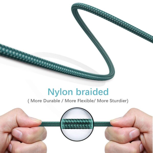 Micro USB, Fast Charging Android Nylon Cable - Image 3