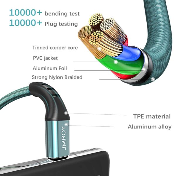 Micro USB, Fast Charging Android Nylon Cable - Image 5