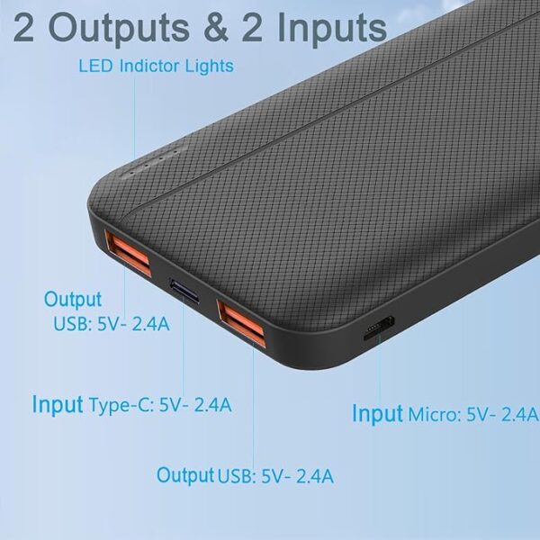 10000mAh Portable Power Bank with Fast Charging - Image 4