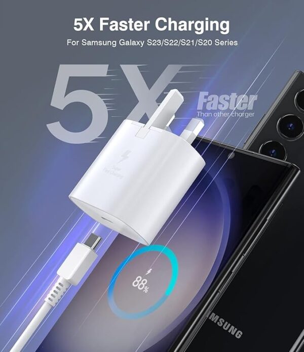 Samsung Super Fast Charger Plug USB-C Adapter - Image 2