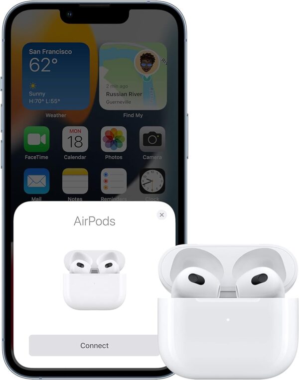 Apple AirPods (3rd Generation) with Lightning Charging Case – White - Image 3