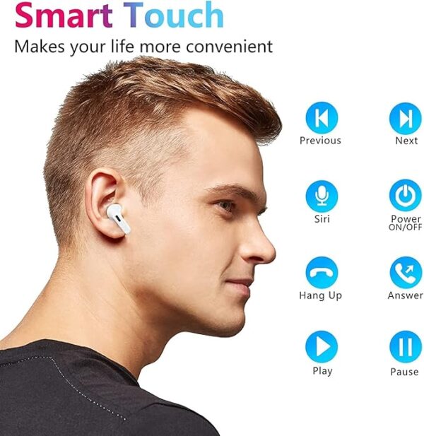 Airpods Bluetooth , 35H HiFi with Mic - Image 4